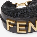 FENDI Fendigraphy Mini Blue and black FF sequin mini-bag - Image 2